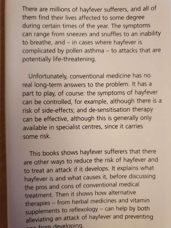 Natural Remedies for Hayfever: Self-help measures for treating the symptoms of hayfever: Paul Morgan