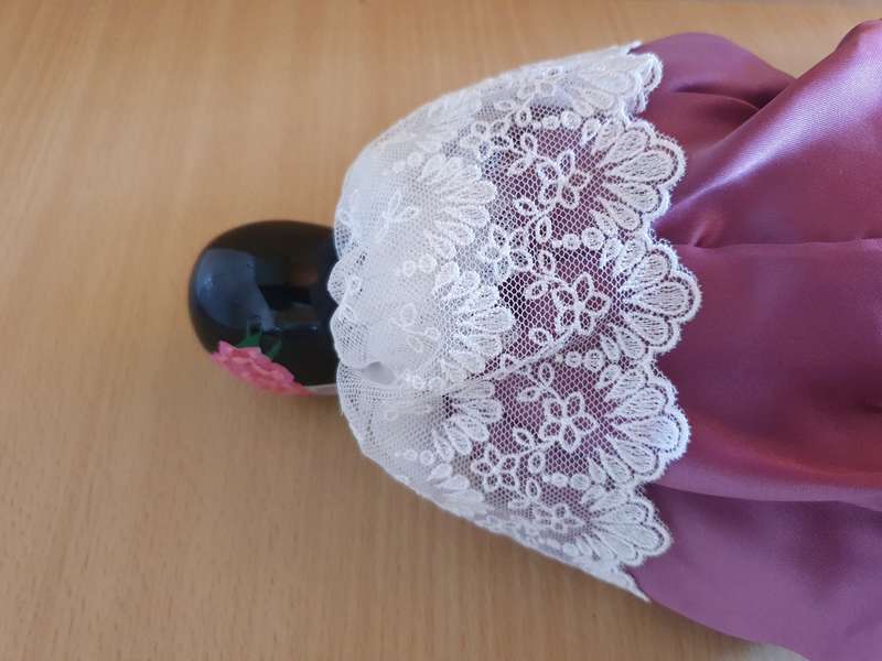 Vintage Porcelain Harlequin Doll