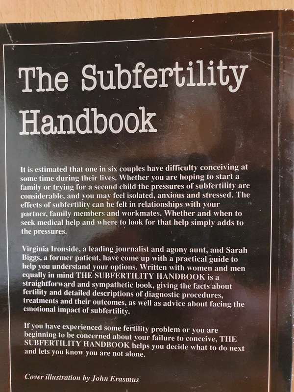 The Subfertility Handbook: Virginia Ironside and Sarah Biggs (Paperback)
