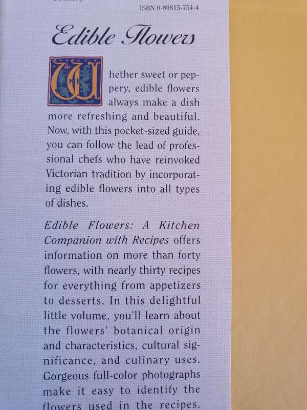 Edible Flowers - A Kitchen Companion with Recipes: Kitty Morse (Hardcover)