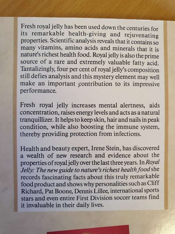 Royal Jelly - The New Guide to Nature`s Richest Health Food: Irene Stein (Paperback)