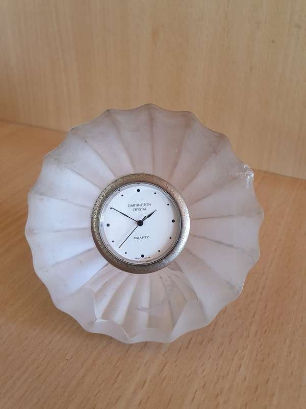 Vintage Dartington Glass Clock (Made in Japan)