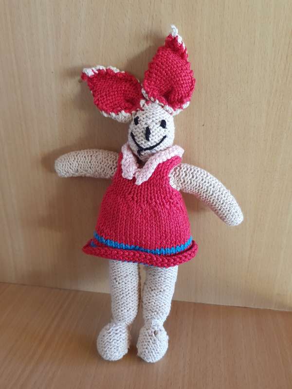 Knitted Bunny - 20cm x 10cm