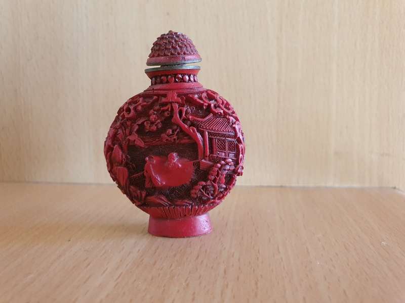 Miniature Ornamental Snuff Bottle - 6cm x 5cm