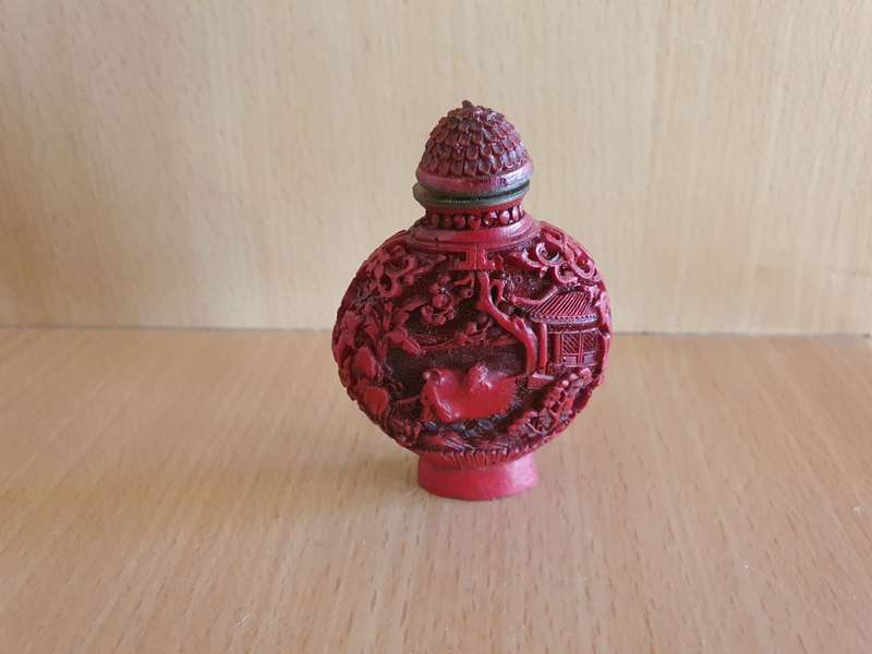Miniature Ornamental Snuff Bottle - 6cm x 5cm