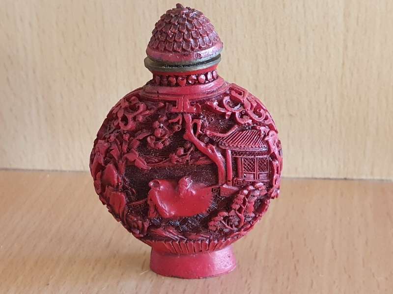 Miniature Ornamental Snuff Bottle - 6cm x 5cm