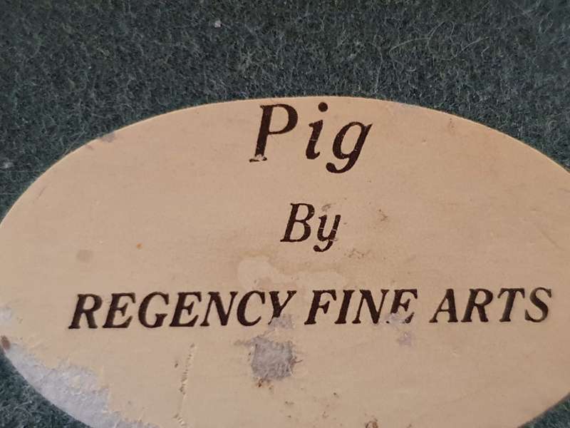 Pig Figurine - Regency Fine Arts (10cm x 6cm height 6cm)