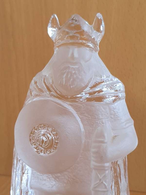 Nybro Glass Viking Figurine, Made in Sweden