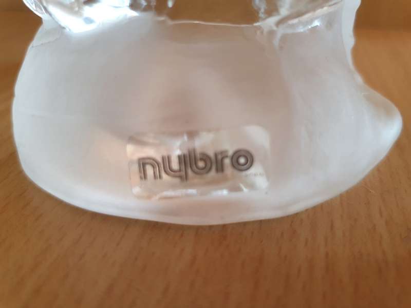 Nybro Glass Viking Figurine, Made in Sweden