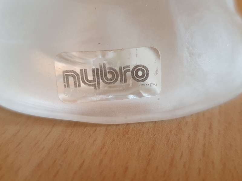 Nybro Glass Viking Figurine, Made in Sweden