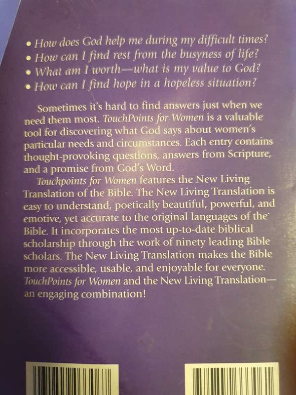 Touch Points for Women - God`s Answers for Your Daily Needs (Paperback)