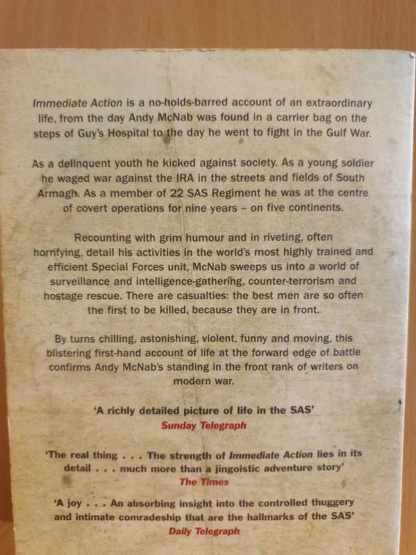 Immediate Action : Andy McNab (Paperback)