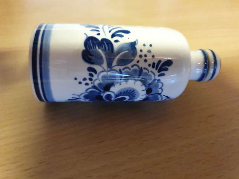 Small Blue & White Handpainted Delft Jug - 10cm x 4cm