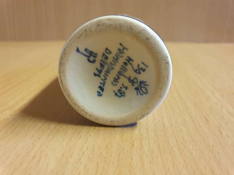 Small Blue & White Handpainted Delft Jug - 10cm x 4cm