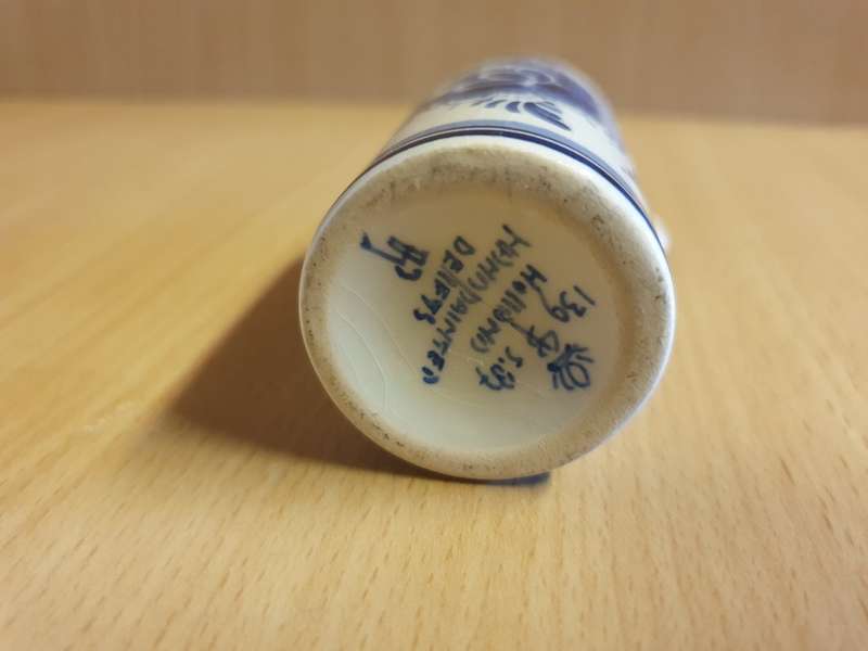 Small Blue & White Handpainted Delft Jug - 10cm x 4cm