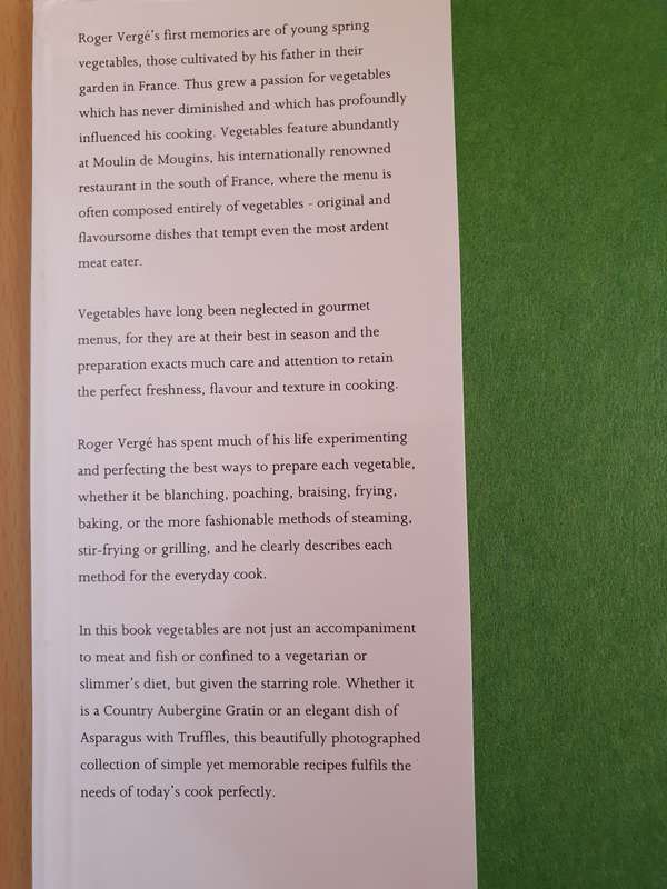 Roger Verge`s Vegetables - Delicious, modern recipes from the French masterchef (Hardcover)