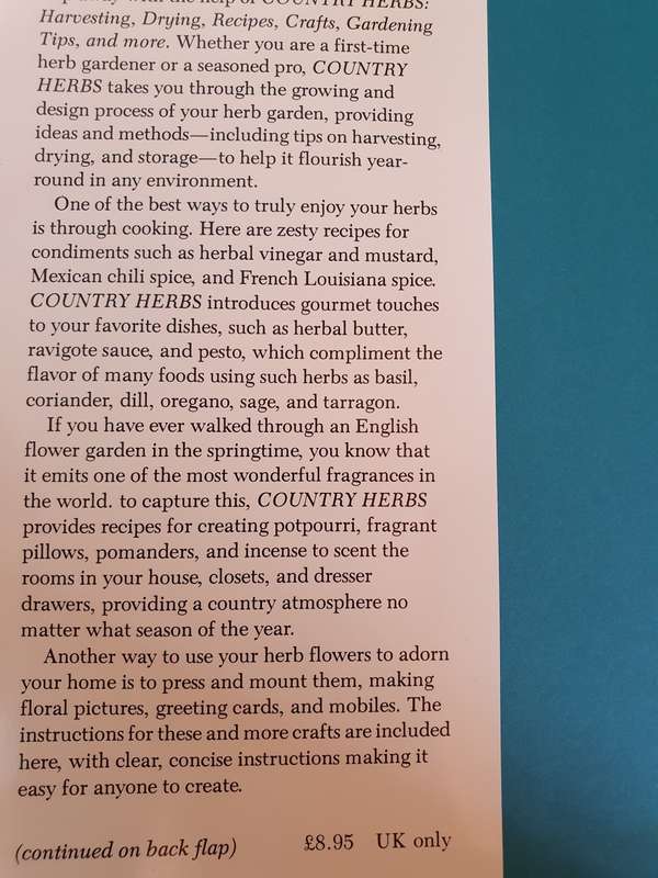 Country Herbs - Techniques, Recipes, Uses and More : Kathi Keville (Hardcover)