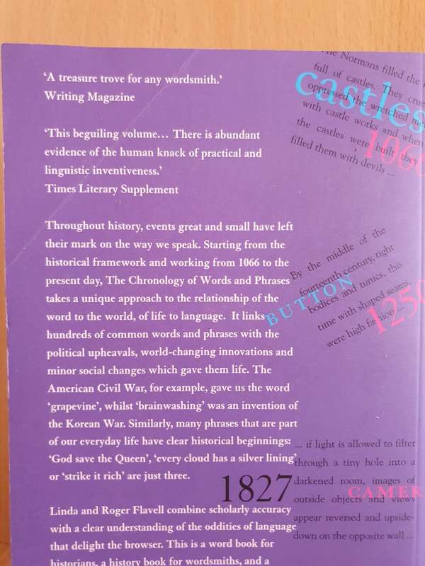 The Chronology of Words & Phrases : Linda and Roger Flavell (Paperback)