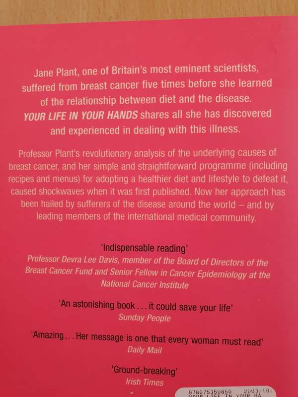 Your Life in Your Hands: Professor Jane Plant (Paperback)