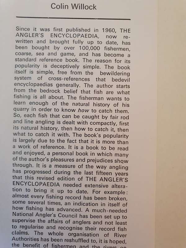 The Anglers Encyclopaedia : Colin Willock (Hardcover)