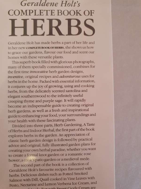 Geraldine Holt`s Complete Book of Herbs (Hardcover)