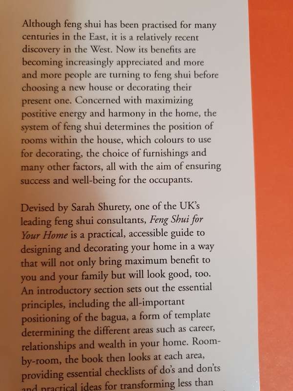 Feng Shui for Your Home : Sarah Shurety (Hardcover)