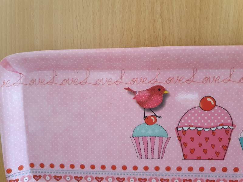 Pink Melamine Cupcake Serving Tray