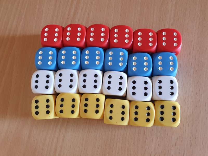 Lot of 24 Large Dice