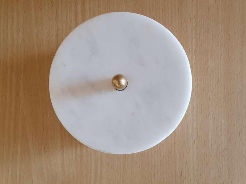 Set of 5 Round Marble Coasters