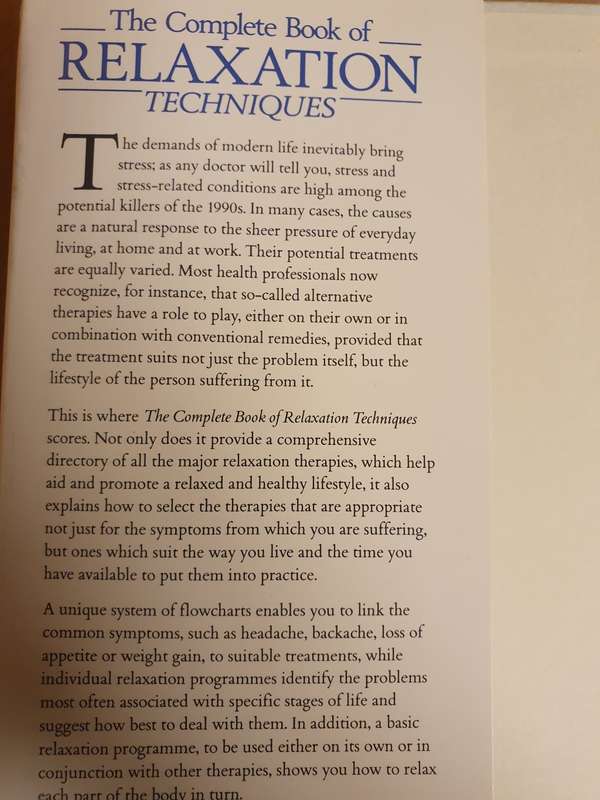 The Complete Book of Relaxation Techniques: Jenny Sutcliffe (Hardcover)