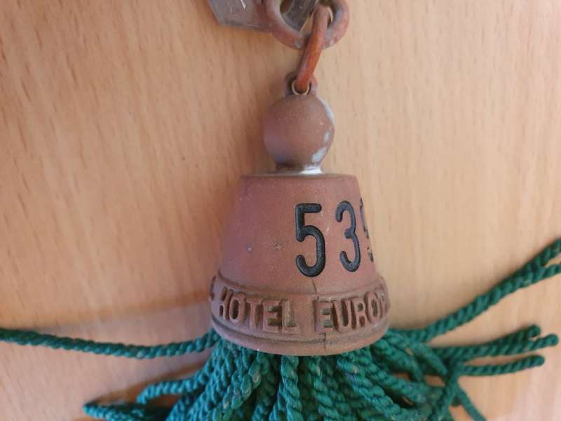 Brass Hotel Europa Keyring/Keychain