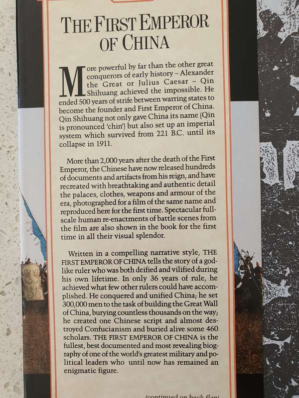 The First Emperor of China: R.W.L. Guisso, Catherine Pagani with David Miller (Hardcover)