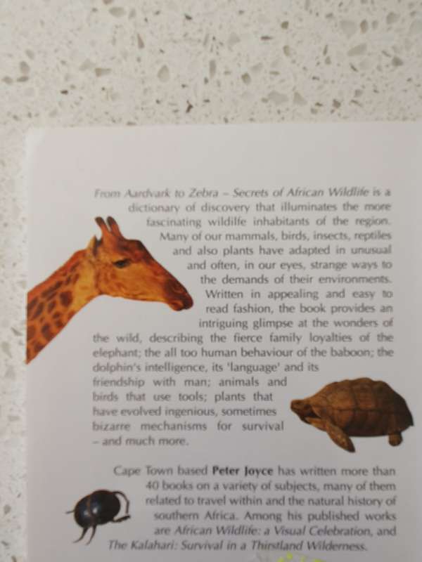 From Aardvark to Zebra - Secrets of African Wildlife: Peter Joyce (Paperback)
