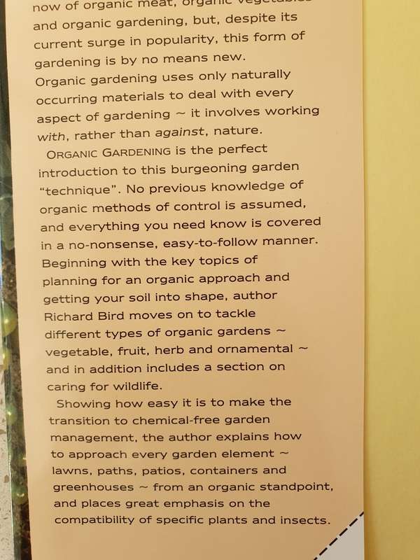 Organic Gardening - The manual of chemical-free gardening techniques: Richard Bird (Hardcover)