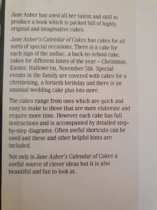 Jane Asher`s Calendar of Cakes (Hardcover)