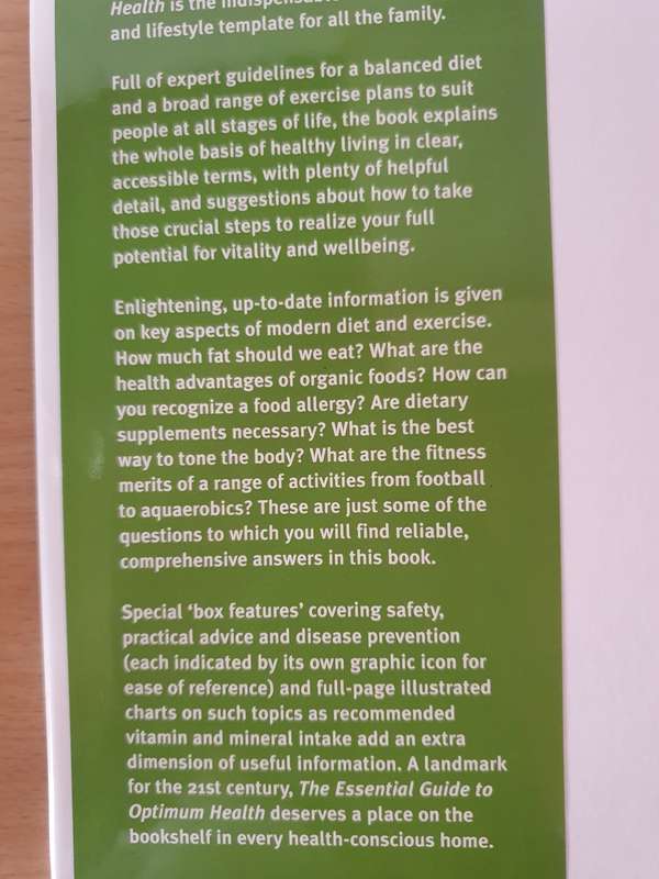 The Essential Guide to Optimum Health - The natural way to ensure health, fitness (Hardcover)