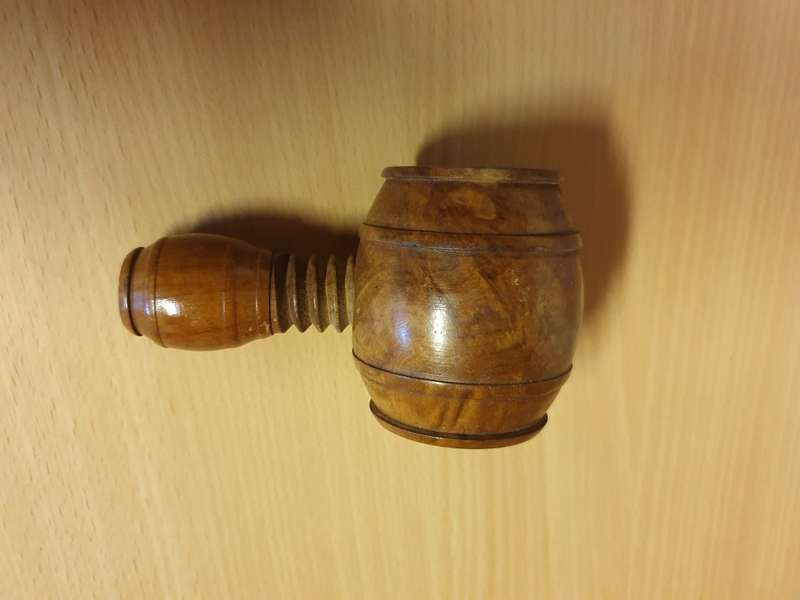 Vintage Wooden Screw Style Nutcracker