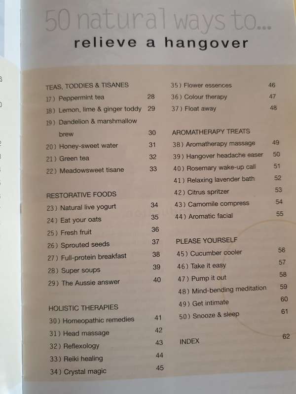 50 Natural Ways to Relieve a Hangover: Raje Airey (Paperback)