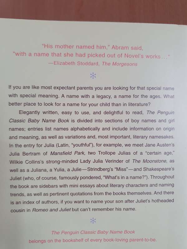 The Penguin Classic Baby Name Book: Carol McD. Wallace (Paperback)