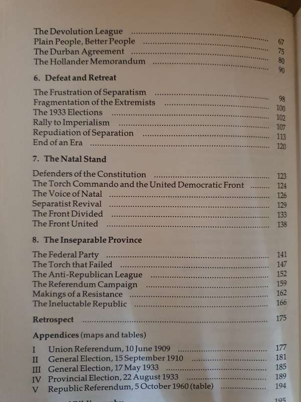 Natalians First - Separatism in South Africa 1909-1961: P.S. Thompson (Hardcover)