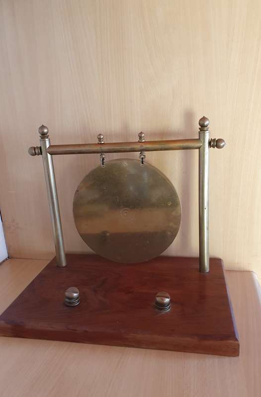 Vintage Brass & Wooden Gong