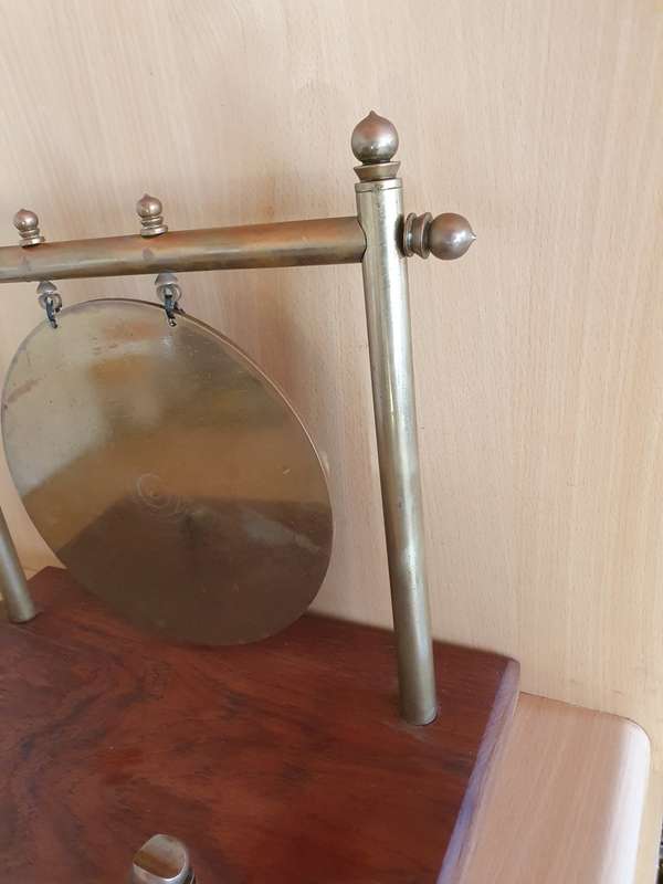 Vintage Brass & Wooden Gong