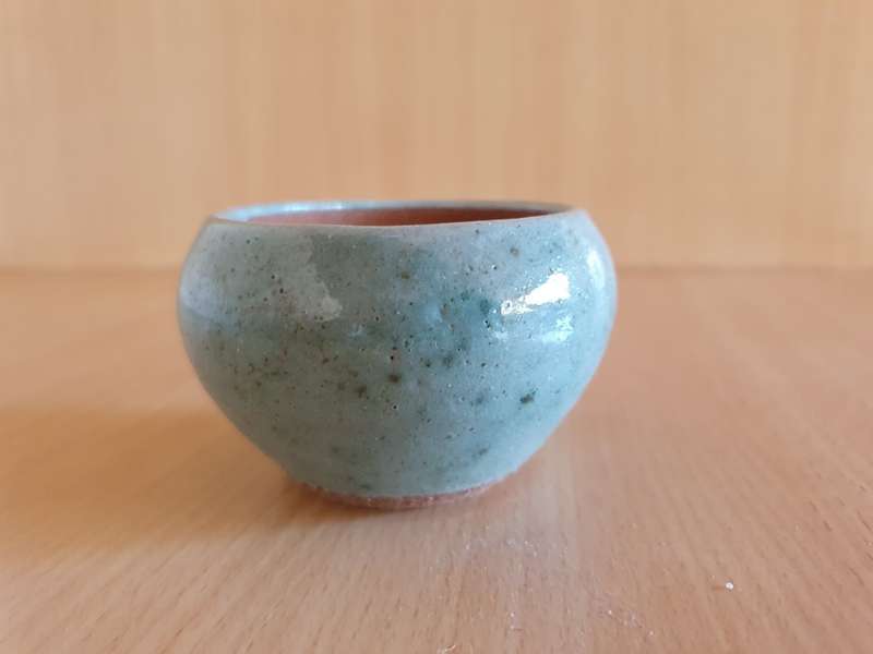 Small Stoneware Vase - width 8cm height 5cm