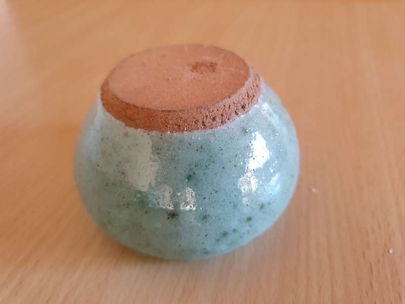 Small Stoneware Vase - width 8cm height 5cm