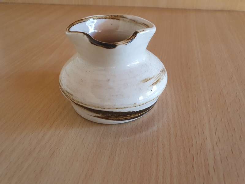 Small Stoneware Vase - width 7cm height 6cm