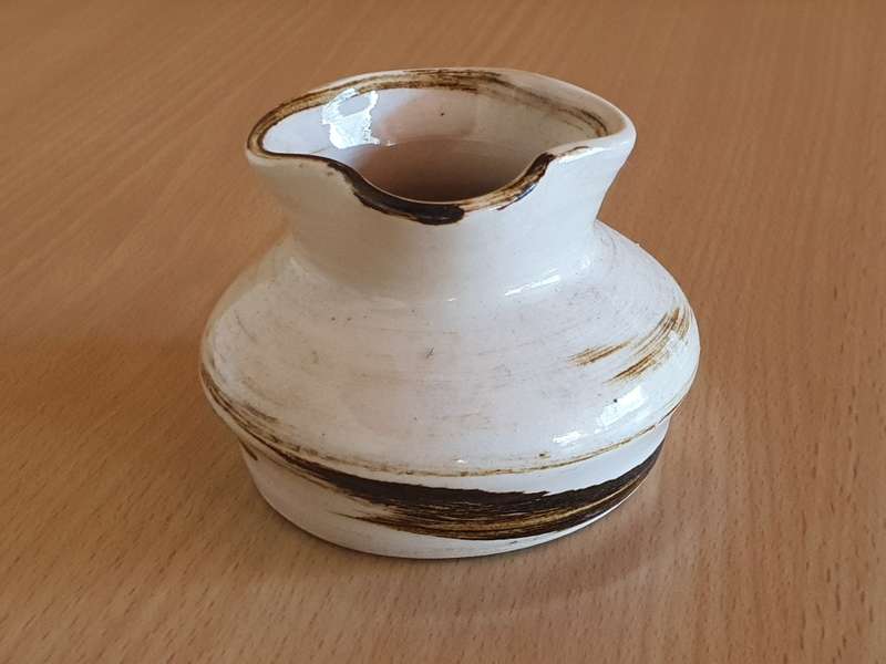 Small Stoneware Vase - width 7cm height 6cm