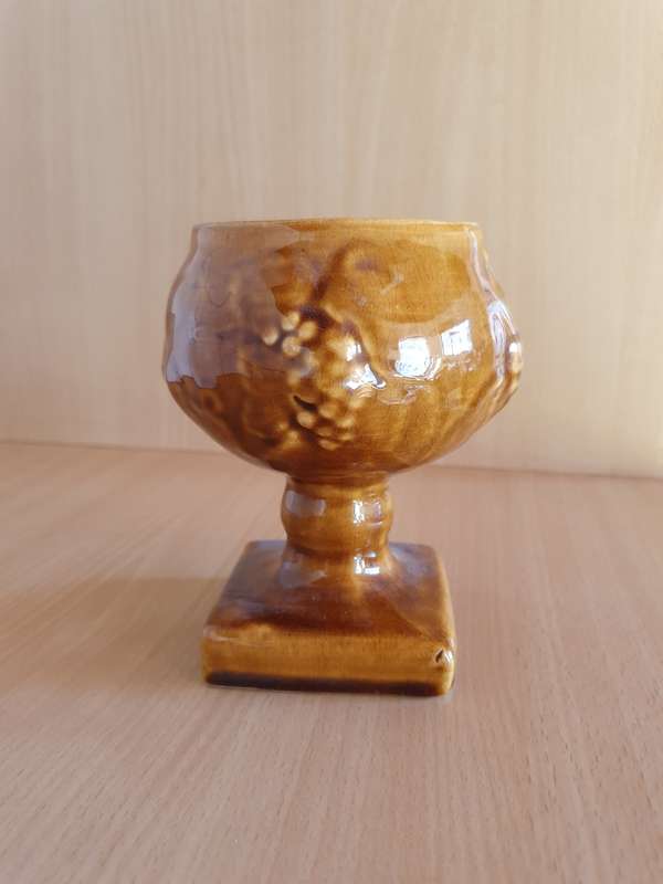Vintage Ceramic Vase - height 14cm width 14cm