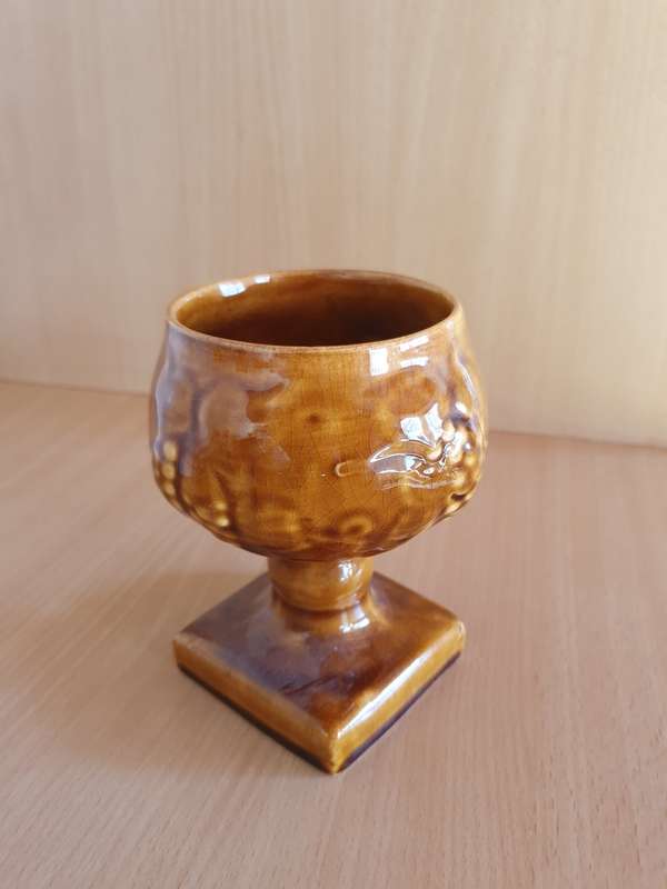 Vintage Ceramic Vase - height 14cm width 14cm