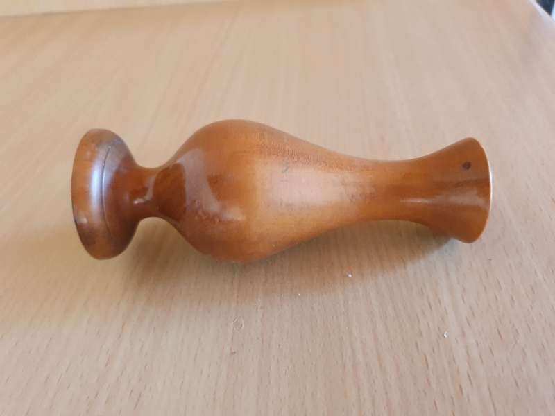 Small Wooden Vase - height 12cm width 7cm