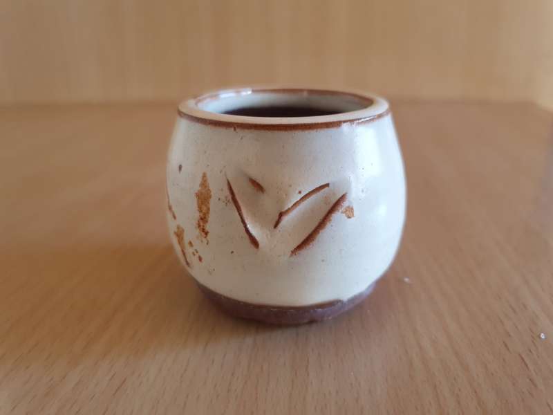 Miniature Terracotta Vase/Planter - width 5cm height 5cm
